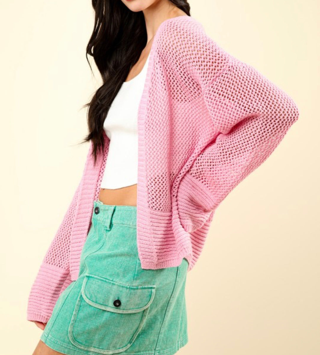 Pink Transition Cardigan – Illume Boutique