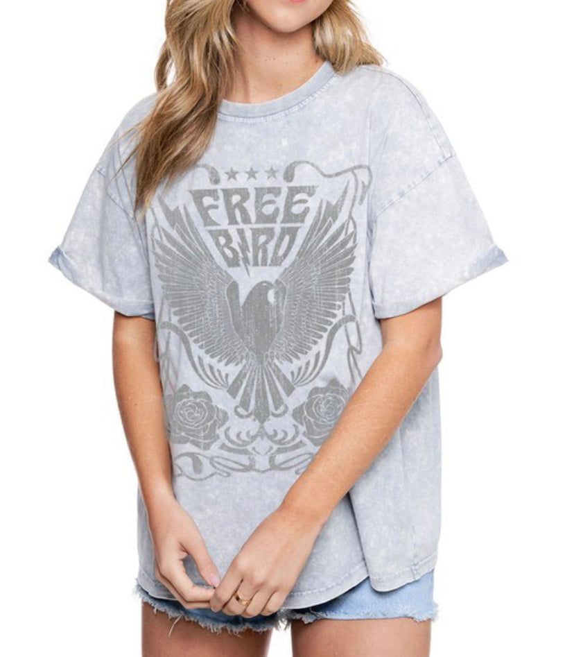 Designer Birdietee gray Personalized Bird Tee Shirt Bird 