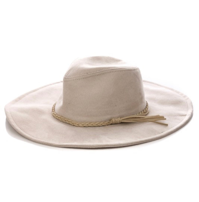 New! #MCA121 Ivory Suede Flop Hat NWT New! #MCA121 Ivory Suede Flop Hat NWT - redwoodcc.com main image 2