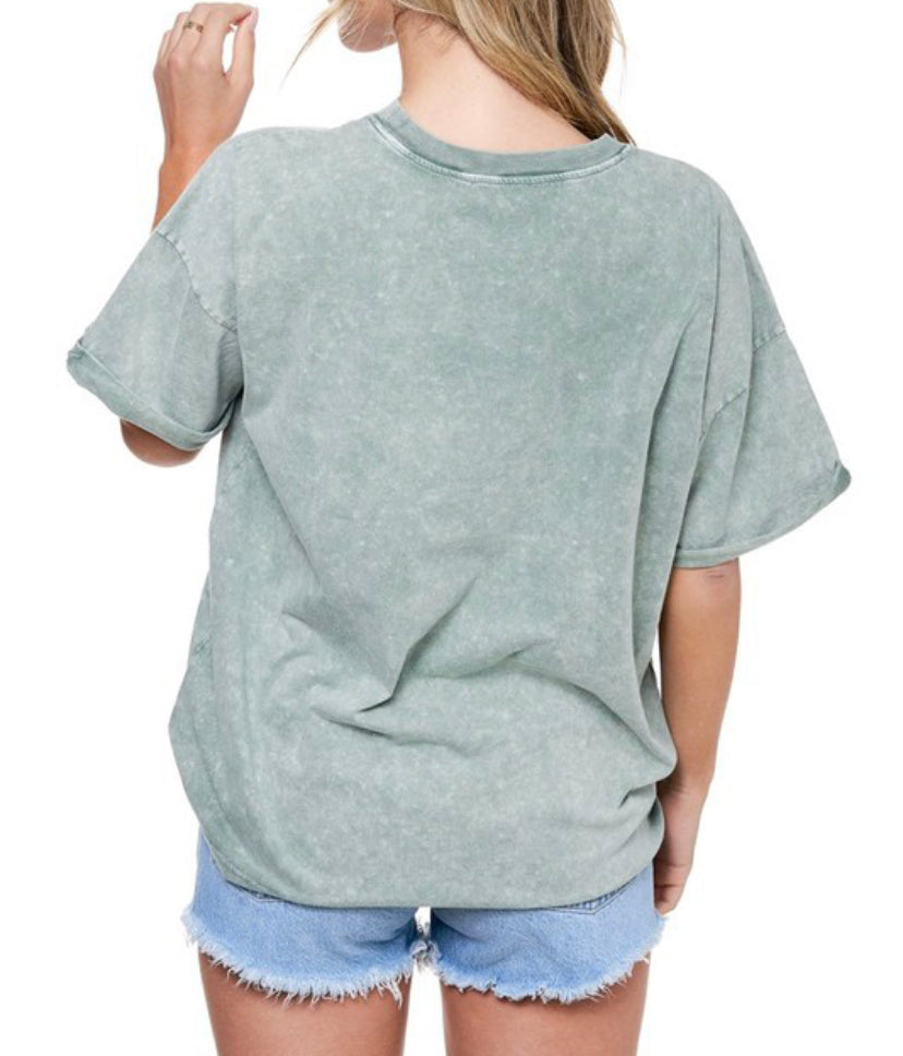 Free Bird Vintage Tee in Green – Illume Boutique