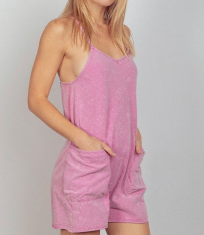 Voice Your Opinion Romper in Pink