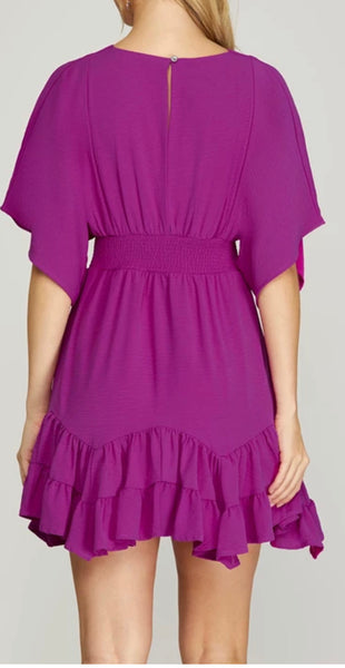 Rest of You Life Dress in Magenta