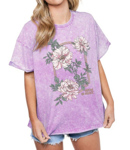 Grow in Grace Tee in Lavender