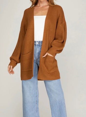 This Is It Cardigan in Camel