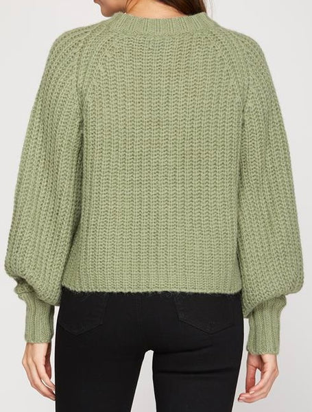 Pick It Up Cardigan in Sage