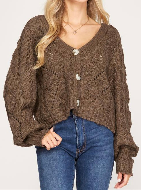 Overboard Sweater in Brown