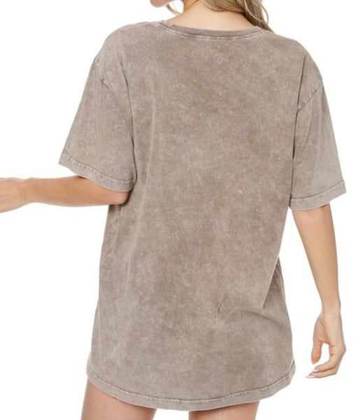Desert Dreamer Girlie Tee in Mocha