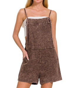 For the Moment Romper in Brown