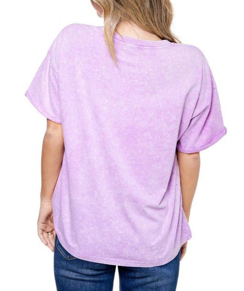 Long Live Skull Tee in Lavender