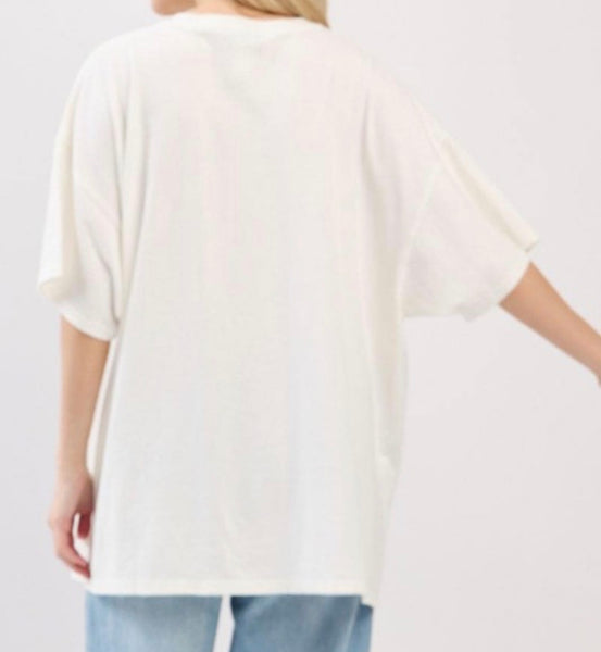 Pink & Red Tiger Stripes Tee *Extra Long*