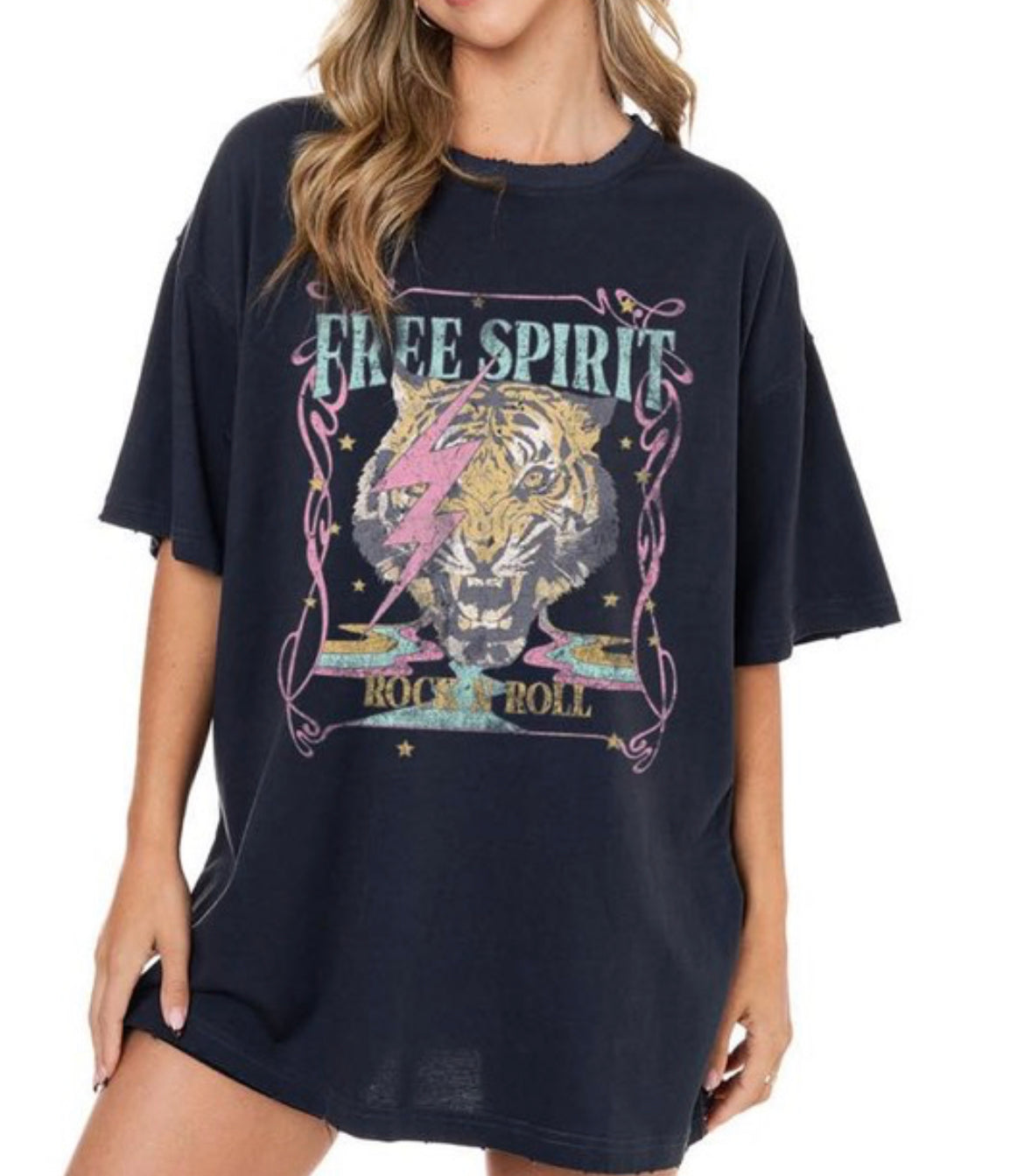 Free Spirit Tiger Tee *Extra Long*