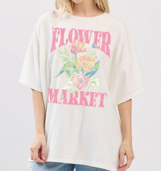 Vintage Flower Market Tee *Extra Long*