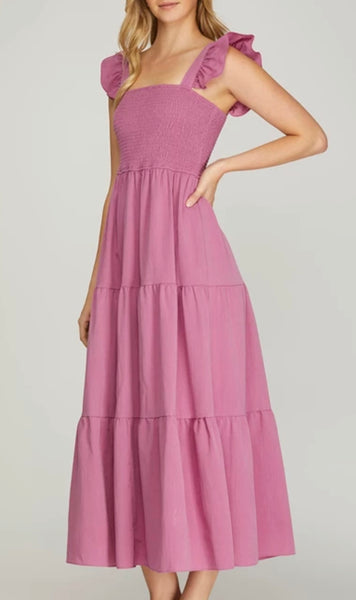 Mauve Midi Dress