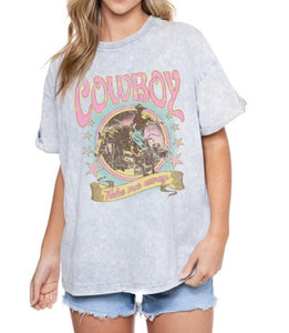 Cowboy Take Me Away in Grey Denim