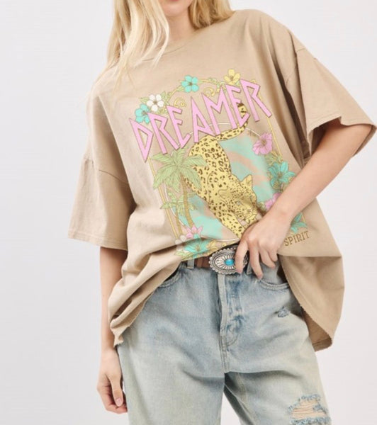 Tiger on the Beach Tee