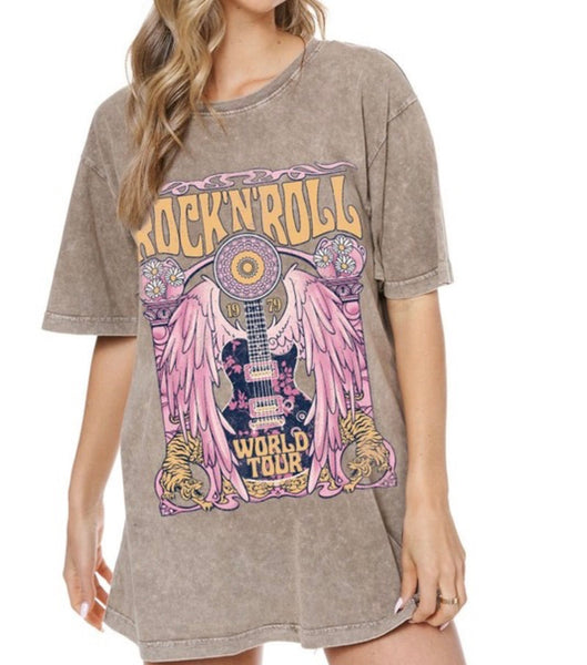 Rock n Roll Angel Wings Tee
