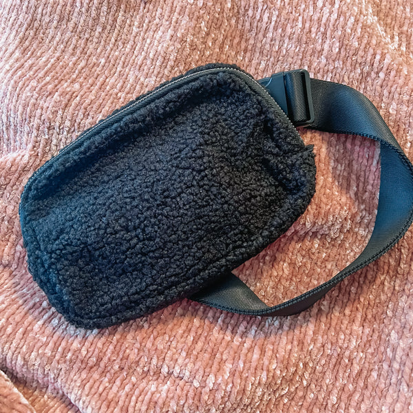 Black Teddy Belt Bag – Illume Boutique