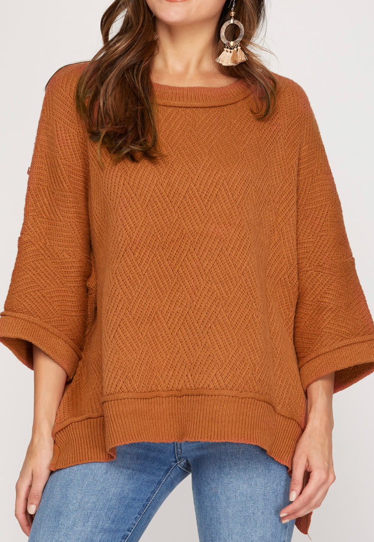 Be Loved Sweater in Rust
