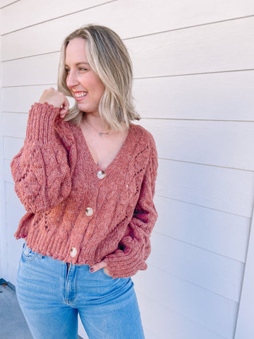 Overboard Sweater in Terracotta
