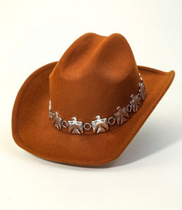 Eagle Chain Hat in Camel