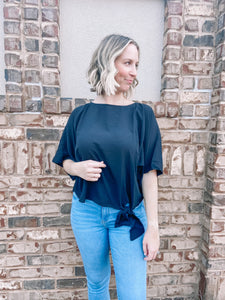 Center Around Me Top in Black
