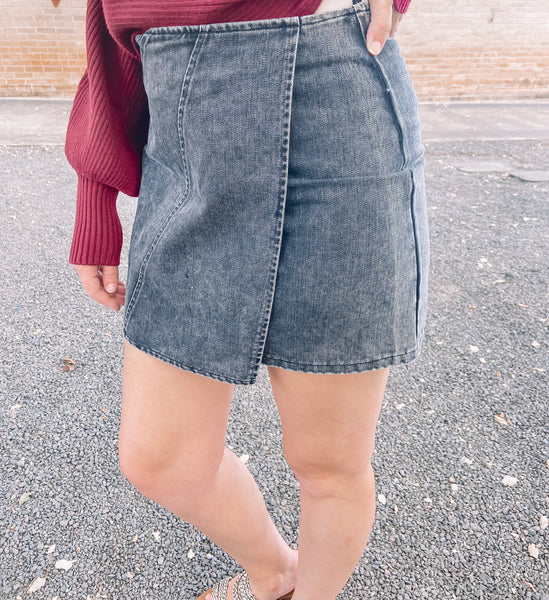 One More Try Skirt in Black