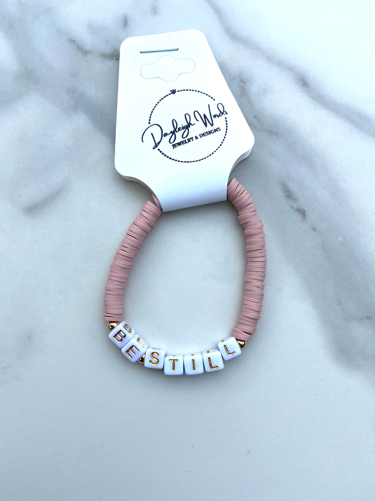 'BE STILL' Word Bracelet
