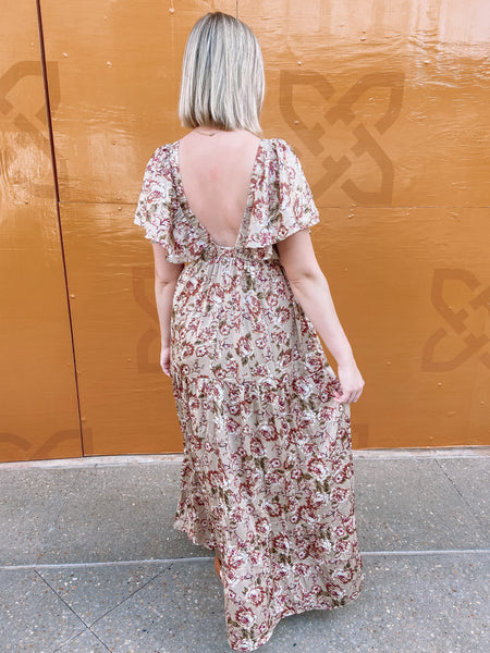 Addicted to You Maxi Dress in Taupe