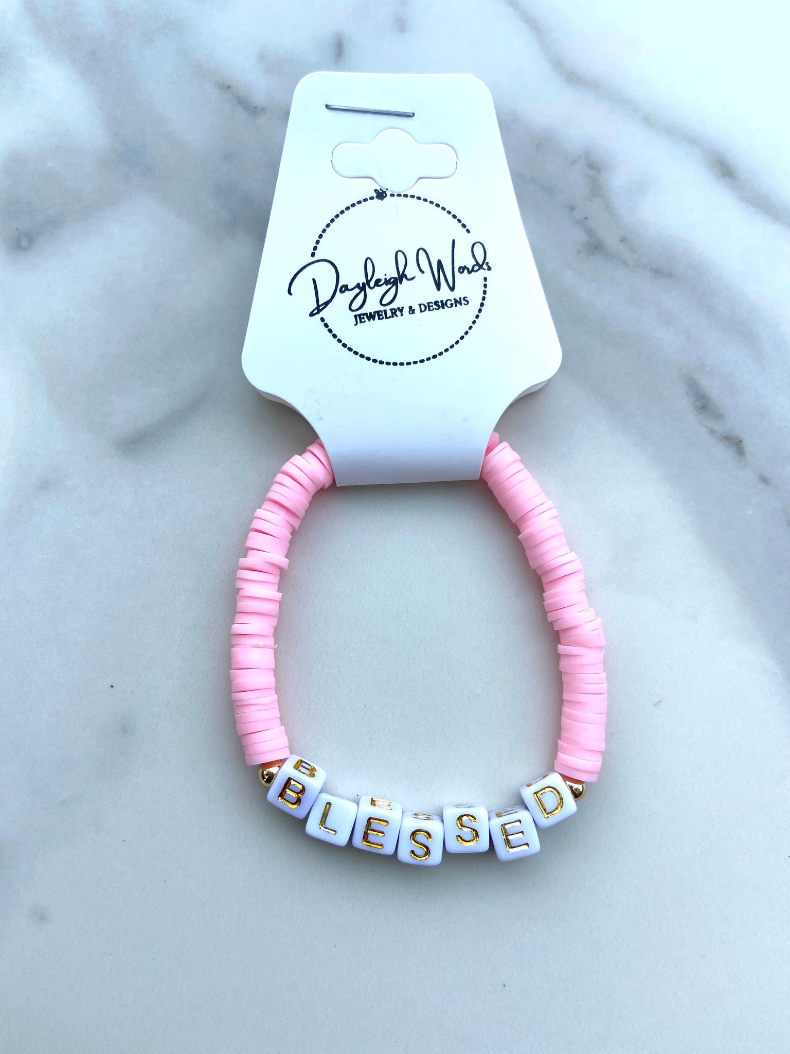 'BLESSED' Word Bracelet