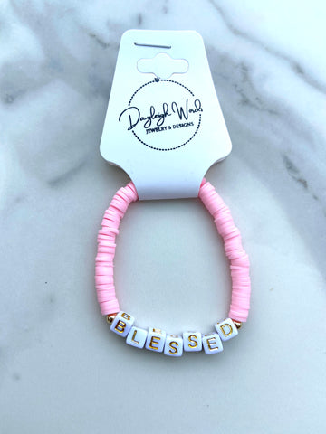 'BLESSED' Word Bracelet