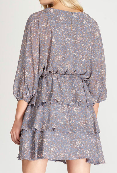 Still Said Forever Dress in Dusty Blue