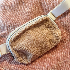 Brown Teddy Belt Bag