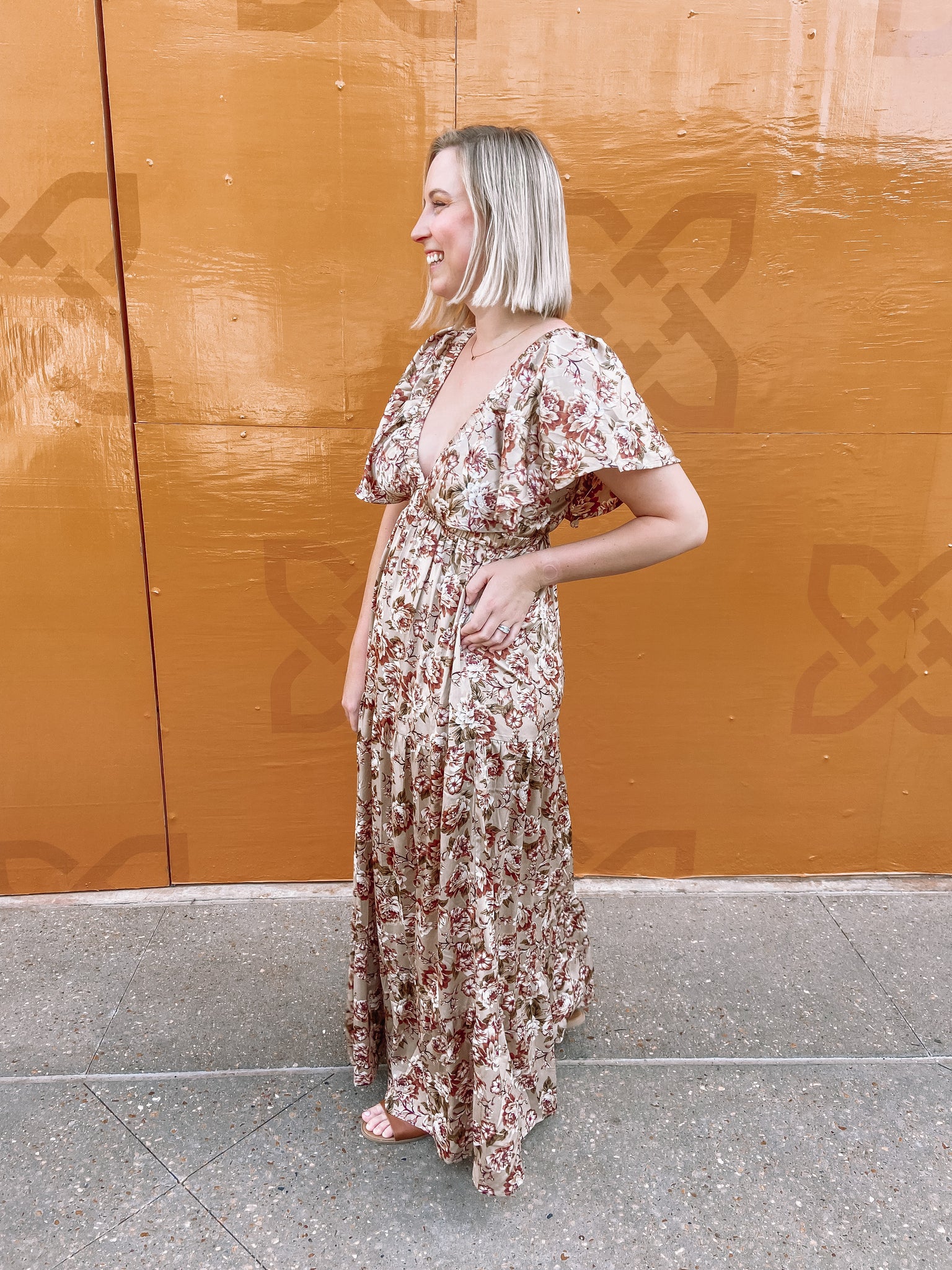 Addicted to You Maxi Dress in Taupe
