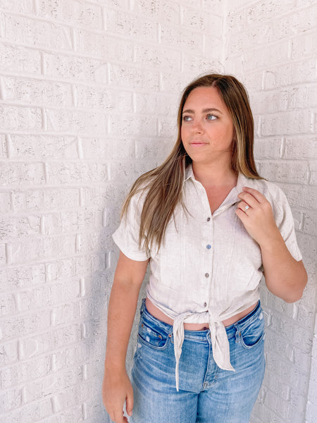 Peachy Top in Cream