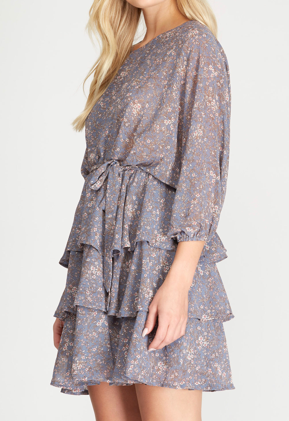Still Said Forever Dress in Dusty Blue